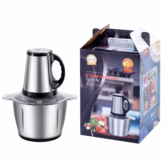 工場出荷時の価格キッチン食品野菜肉グラインダーホームベストミニ 2L 3L ステンレス鋼電気肉グラインダー販売中